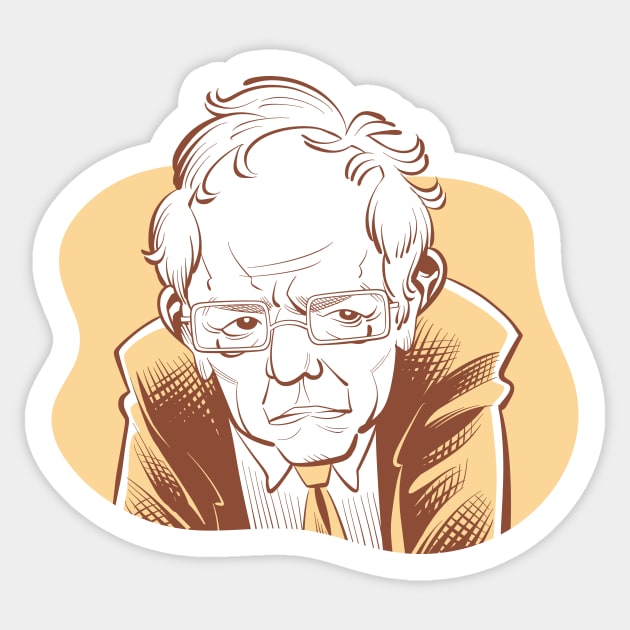 Bernie Sticker by tommartinart